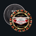 Las Vegas Poker Chip - Junggeselinnen-Abschied Flaschenöffner<br><div class="desc">Flaschengitter für Sie bereit, um sich zu personalisieren. Macht ein großartiges Party Geschenk für Ihre Brautjungfrau, Trauzeugin, etc... Bereit für die Zeit Ihres Lebens, feiern Sie mit diesem einzigartigen Las Vegas Party Design. Machen Sie Erinnerungen an Ihrem Junggeselinnen-Abschied, die für immer... .passen Sie einfach Ihren Namen und das Datum an...</div>