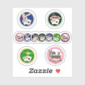 Las Vegas Poker Chips Sticker (Blatt)