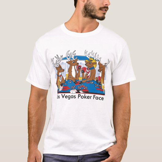 Las Vegas Poker Face T-Shirt (Vorderseite)