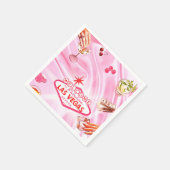 Las Vegas Poker Girls Night Out Serviette (Ecke)