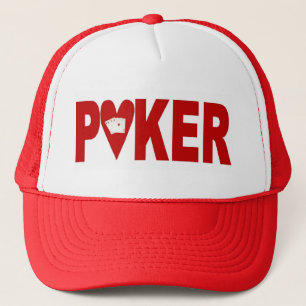 Las Vegas POKER Player Lucky Cap Herz Truckerkappe