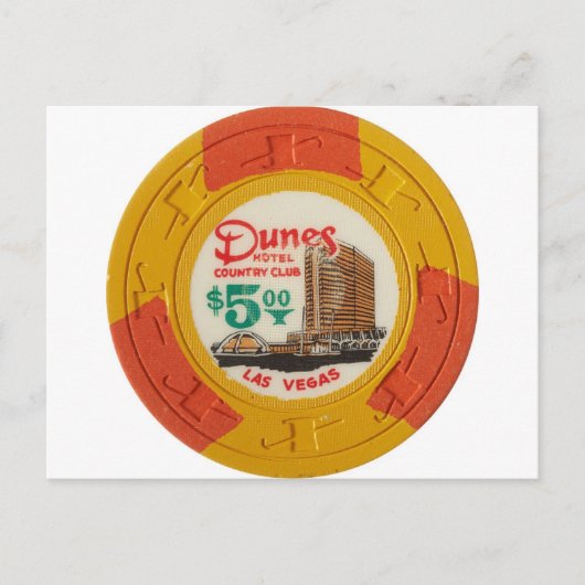 Las Vegas Poker Spielspazierweg Postkarte (Vorderseite)