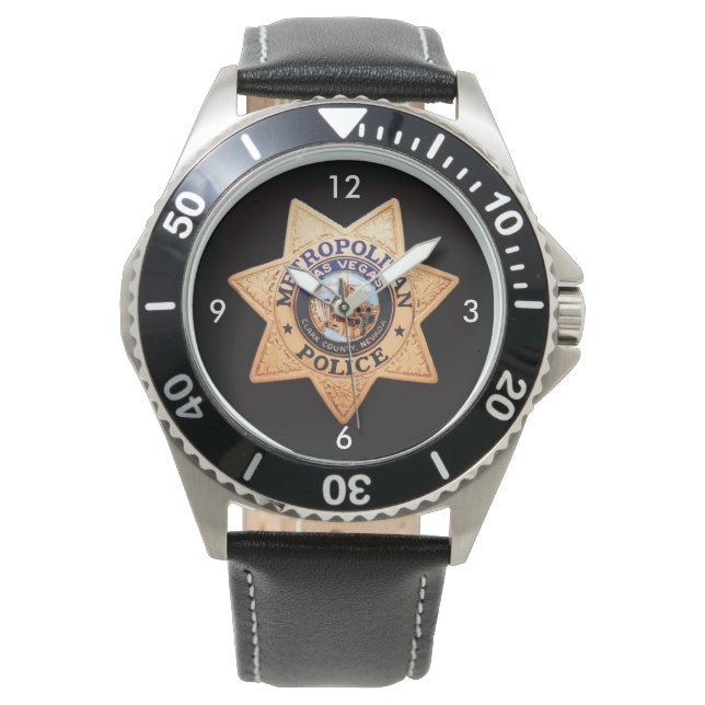 Las Vegas Police Shield Watch Armbanduhr (Vorderseite)