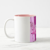 Las Vegas Pop Art Retro Zweifarbige Tasse (Links)