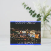 Las vegas post card postkarte (Stehend Vorderseite)