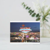 Las Vegas Post Card Postkarte (Stehend Vorderseite)