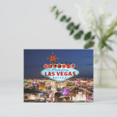 Las Vegas Post Card Postkarte (Stehend Vorderseite)