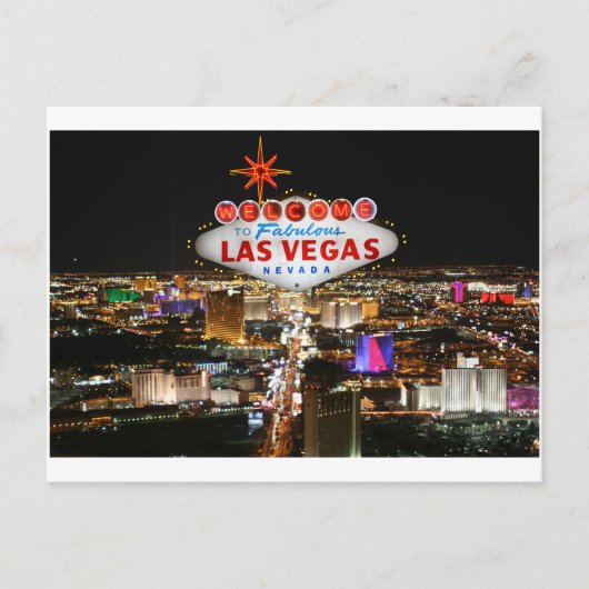 Las Vegas Post Card Postkarte (Vorderseite)