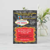 Las Vegas Post Wedding Reception Einladungen (Stehend Vorderseite)