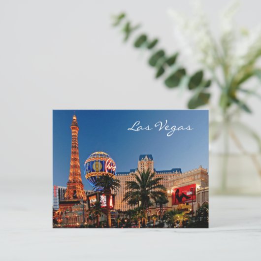 Las Vegas Postcard Postkarte (Stehend Vorderseite)