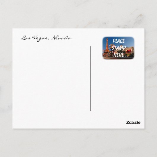 Las Vegas Postcard Postkarte (Rückseite)