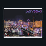 Las Vegas Postcard Postkarte<br><div class="desc">Eine coole Postkarte der berühmten Stadt Las Vegas!</div>