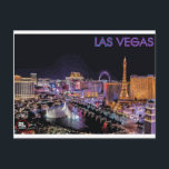Las Vegas Postcard Postkarte<br><div class="desc">Eine coole Postkarte der berühmten Stadt Las Vegas!</div>