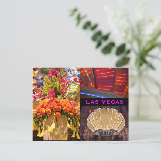 Las Vegas Postcard Postkarte (Stehend Vorderseite)