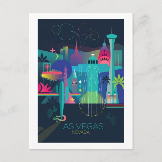 Las Vegas Postcard Postkarte (Vorderseite)