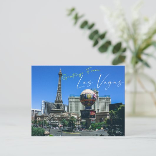 Las Vegas Postcard Postkarte (Stehend Vorderseite)