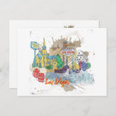 Las Vegas Postkarte (Vorne/Hinten)
