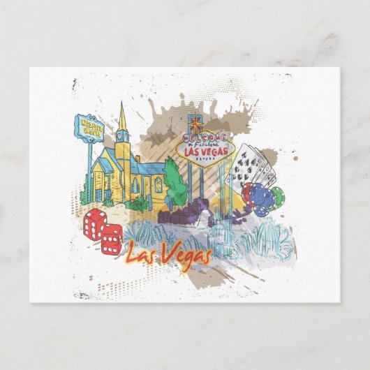 Las Vegas Postkarte (Vorderseite)