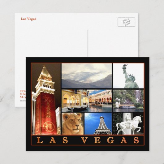 Las Vegas Postkarte (Vorne/Hinten)