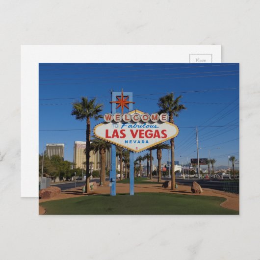 Las vegas postkarte (Vorne/Hinten)