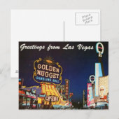 Las Vegas Postkarte Ende der 50er Jahre (Vorne/Hinten)