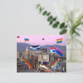 Las Vegas Pride Postkarte (Stehend Vorderseite)