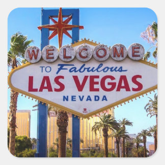 Las Vegas Quadratischer Aufkleber
