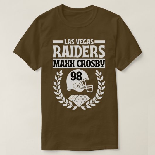 Las Vegas Raiders Maxx Crosby 98 Helmet Amerikaner T-Shirt (Design vorne)