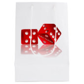 Las Vegas Red Dice Mittlere Geschenktüte (Rückseite)