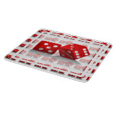 Las Vegas Red Dice Schneidebrett (Ecke)
