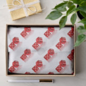 Las Vegas Red Dice Seidenpapier (Geschenk)