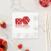 Las Vegas Red Dice Serviette (Beispiel)