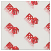 Las Vegas Red Dice Stoff (Nahaufnahme)