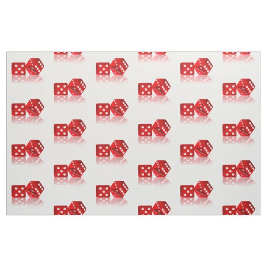 Las Vegas Red Dice Stoff (Yard (91,4 cm))