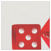 Las Vegas Red Dice Stoff (Nahaufnahme)