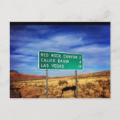 Las Vegas Red Rock Canyon Postcard Postkarte (Vorderseite)