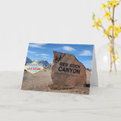 Las Vegas Red Rock Canyon Snow Karte (Gelbe Blume)