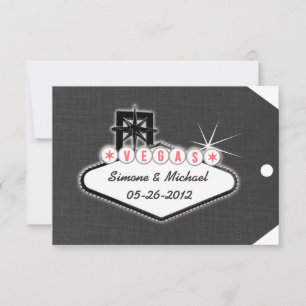Las Vegas Reise-Etikett zur Vorabanmeldung Save The Date