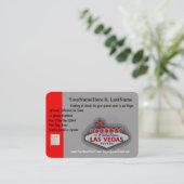 Las Vegas-Reise-Planer Visitenkarte (Stehend Vorderseite)