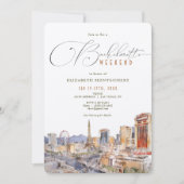 LAS VEGAS Reisen Bacheloretto Einladung (Vorderseite)