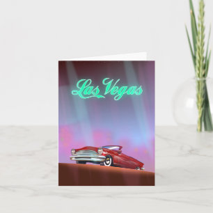 Las Vegas Reiseplakat Feiertagskarte