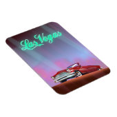 Las Vegas Reiseplakat Postkarte Magnet (Rechte Seite)