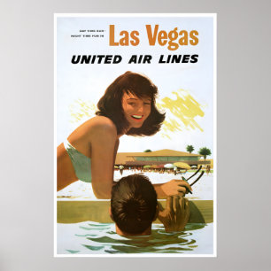 Las Vegas Reiseplakat Stan Galli Kunst United Poster