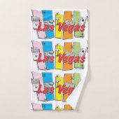 Las Vegas Retro Badhandtuch Set (Handtuch)