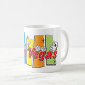 Las Vegas Retro Kaffeetasse (VorderseiteRechts)