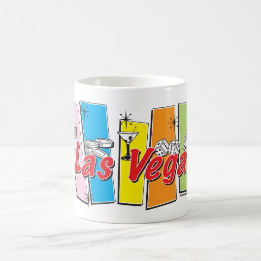 Las Vegas Retro Kaffeetasse (Mittel)