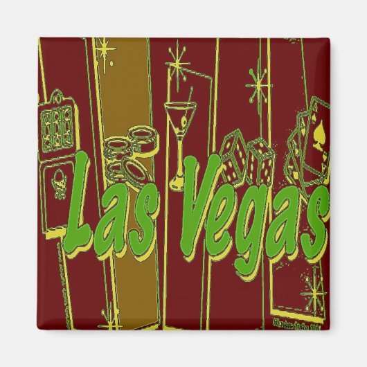 Las Vegas Retro Magnet (Vorne)
