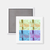 Las Vegas Retro Magnet (Vorderseite/Rückseite)