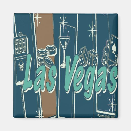 Las Vegas Retro Magnet (Vorne)