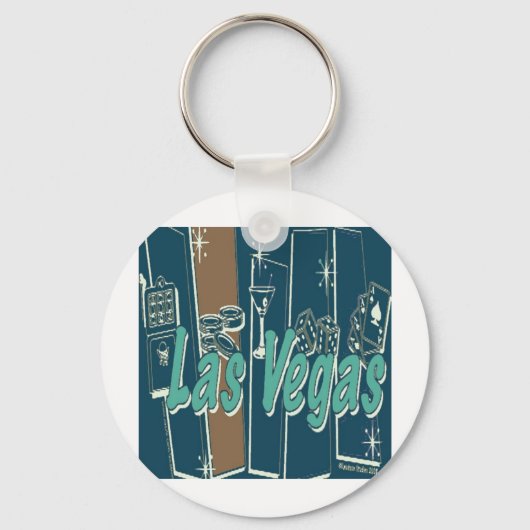 Las Vegas Retro Schlüsselanhänger (Vorderseite)